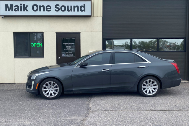 Cadillac 2017 CTS with professional window tint in North Bay